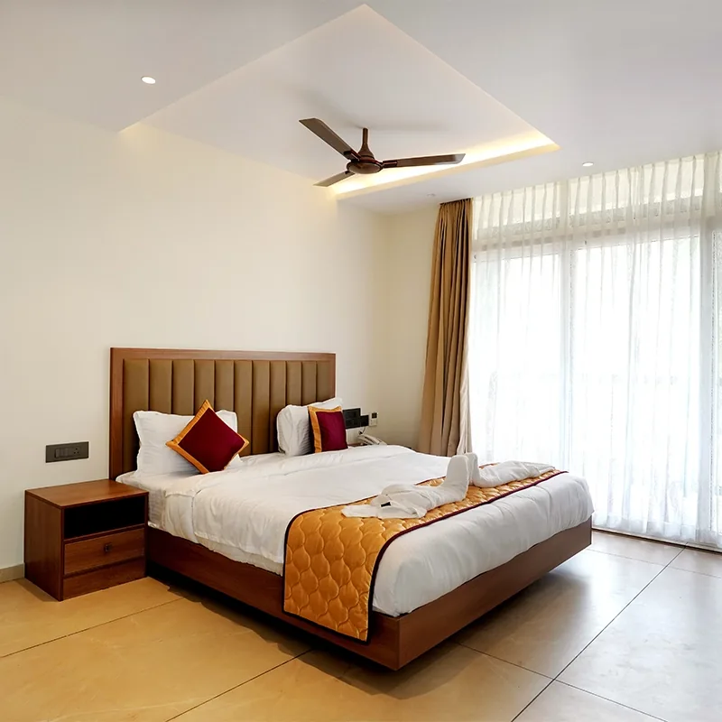 rooms of best resort in athirappilly